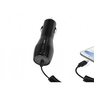 Car charger 500 mAh with cable, micro USB connector