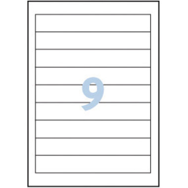 AVERY ZWECKFORM Rückenschild Ordner 28x143mm 32242 weiss 225 Stück/25 Blatt