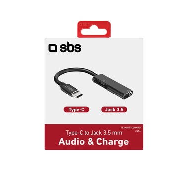 USB-C to 3.5mm jack adapter with charging