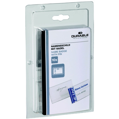 DURABLE Porte-nom 860419 90x54mm 10 pcs.
