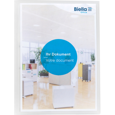 BIELLA Schnellhefter Pro-File #2 A4 16440203U transp.,PP,Sichttasche 80 Bl.