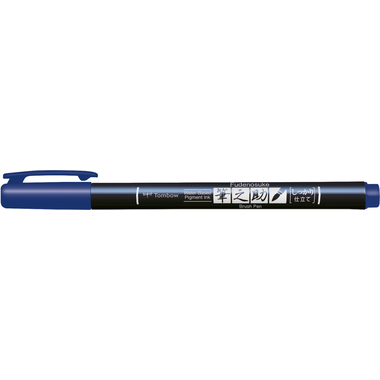 TOMBOW Stylo de calligraphie Hard WS-BH15 Fudenosuke, bleu