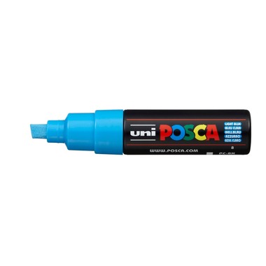 POSCA Marker 8mm PC-8K L.BLUE hellblau, Keilspitze