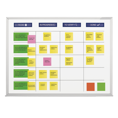 MAGNETOPLAN SCRUM Board 1800x1200mm 1240698 XL acc. incl.