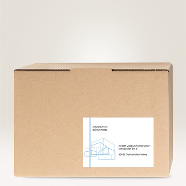 AVERY ZWECKFORM Universaletiketten 210x148mm 6176 weiss 60 Stk./25 + 5 Blatt