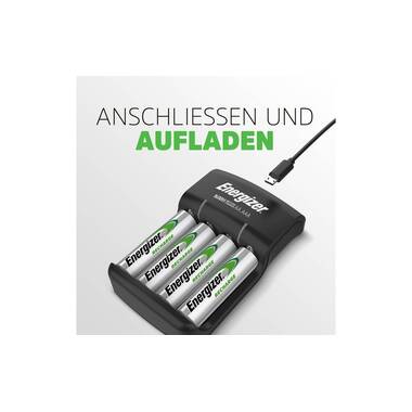 Energizer Chargeur Base Charger Micro-USB + 4x AA 1300 mAh