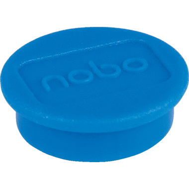 NOBO Magnet rund 13mm 1915285 blau 10 Stück