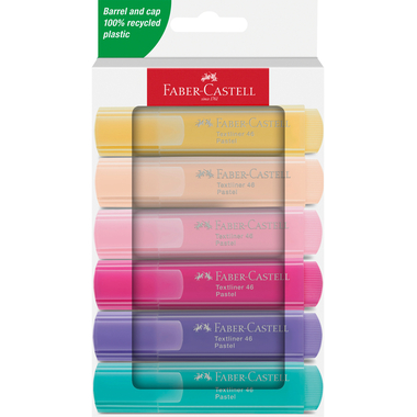 FABER-CASTELL Textmarker TL 46 254656 Pastell 6 pezzi