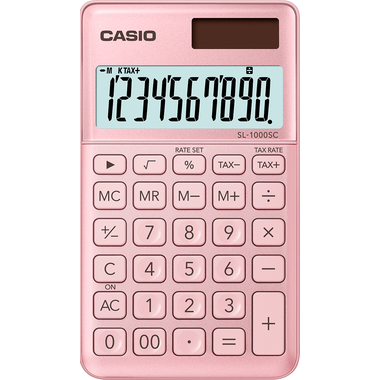 CASIO Calcolatrice BIC SL-1000SC-PK 10 cifre pink