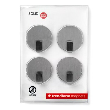 TRENDFORM Crochet aimants SOLID MM4615 4 pcs., inox