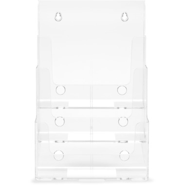 DEFLECTO Prospekthalter Docuholder A4 77301 hoch, 3 Fächer
