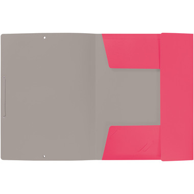 KOLMA Gummizugmappe Doppia A4 11.081.20 pink/grau