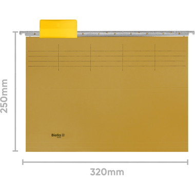 BIELLA Set cartelle sospese A4 27125520U giallo 32x25cm 25 pzzi