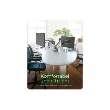 ICY BOX Tischhalterung bis 9 kg – Silber