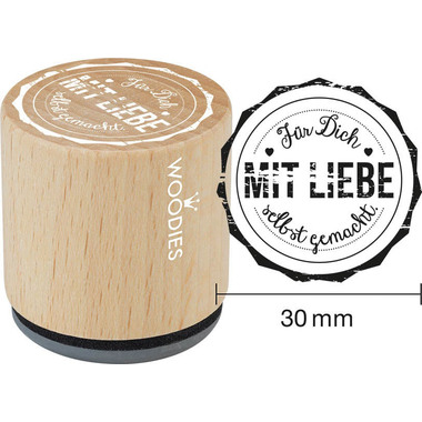 COLOP Woodies Display Handmade 151334 25 Stempel, 5 Kissen