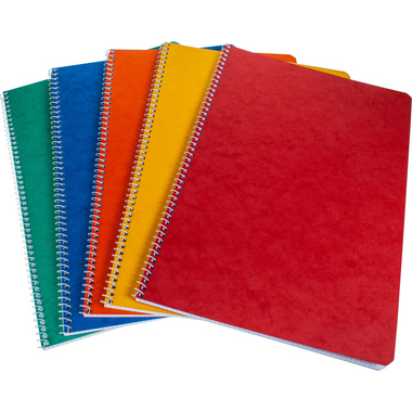 BÜROLINE Taccuino spirale ass. A4 540281 quadr.,5mm, 80g 48 fogli