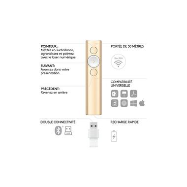Logitech Présentoir Spotlight doré