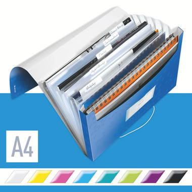 LEITZ Projektmappe WOW A4 45890036 blau 5 Fächer
