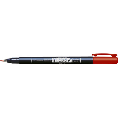 TOMBOW Stylo de calligraphie Hard WS-BH25 Fudenosuke, rouge