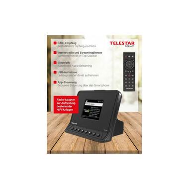 Telestar Adaptateur radio numérique intelligent TOP 400 Noir