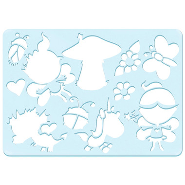 URSUS Chablon Set 1 Princess 44100001 26.8x18.9x0.2cm 6 pcs.