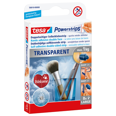 TESA Perstrips 58810-00000 transparent Large