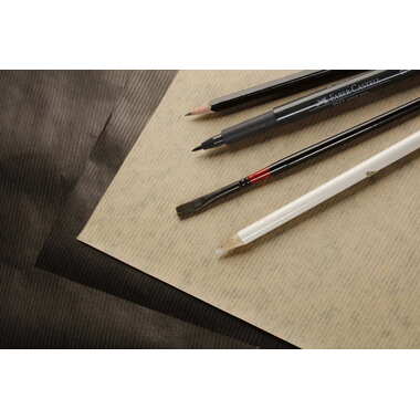 CLAIREFONTAINE Block Kraftpapier A4 975818C Braun/schwarz 60 Blatt