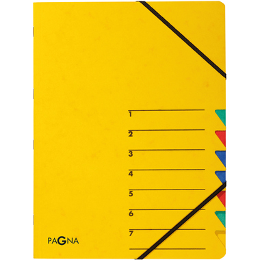 PAGNA Fächermappe EASY A4 24061-05 gelb 7 Fächer