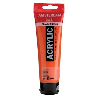 AMSTERDAM Acrylfarbe 120ml 17093112 zinnober 311