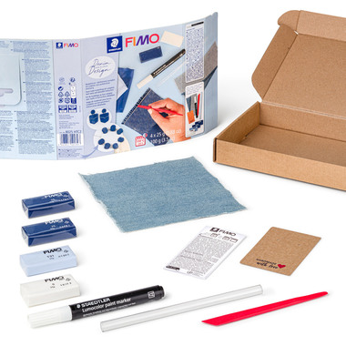 FIMO Set di modellazione 4x25g 8025HTC2 Design del jeans
