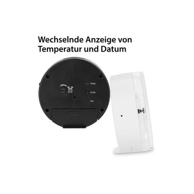 Sveglia digitale ADE 8.1 x 4 cm, nero