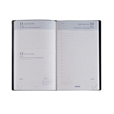 BREPOLS Agenda Breform Seta 2026 0.516.2120 1T/1S blau 10x16.5cm