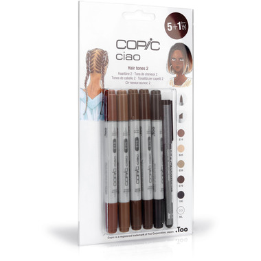 COPIC Marker Ciao 22075573 5+1 Set Hair Tones 2