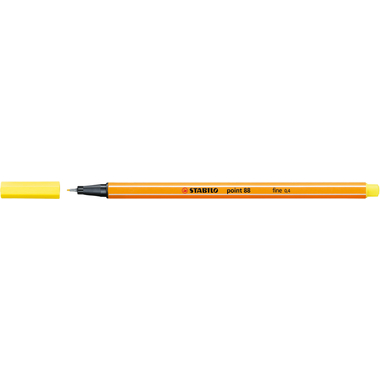 STABILO Fineliner Point 88 0.4mm 88/24 zitronengelb