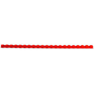 GBC Baguettes de reliure 8mm A4 4028214 rouge, 21 anneaux 100 pcs.