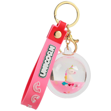 I-TOTAL Portachiavi Sfera XL2793C Unicorn pink