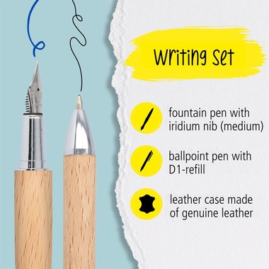 ONLINE Füllhalterset 31176 Nature Style Beechwod