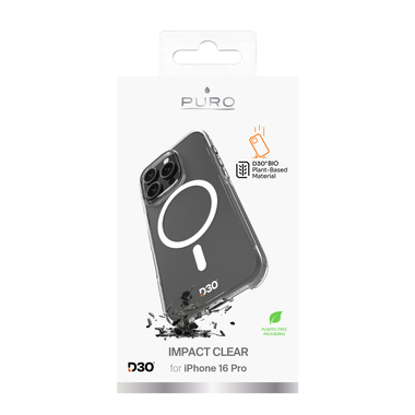 Impact Clear D3O Coque pour iPhone 16 Pro | Puro
