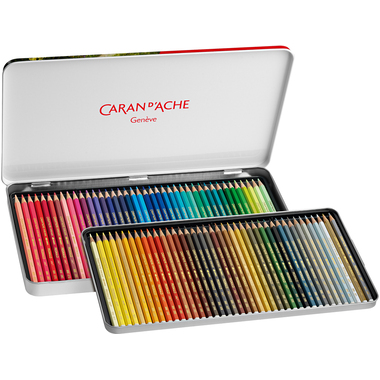 CARAN D'ACHE Farbstifte Prismalo 3mm 999.380 ass. in Metallsch. 80 Stück