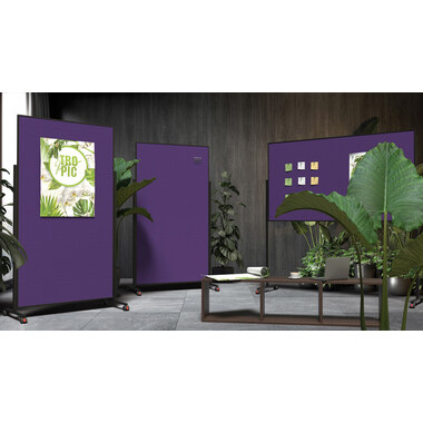 MAGNETOPLAN Design-Moderatorentafel VP 1181211 violett, Filz 1000x1800mm