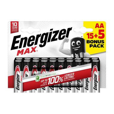 Energizer Pile MAX AA , 20 Pièce/s