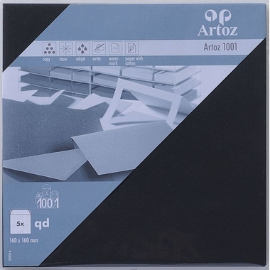 ARTOZ Couverts 1001 160x160mm 107454182 100g, schwarz 5 Stück