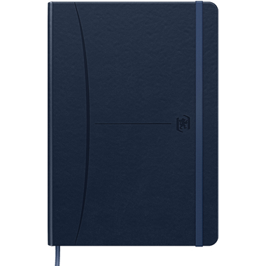 OXFORD Notizbuch Signature A5 400154945 blau, liniert 80 Blatt