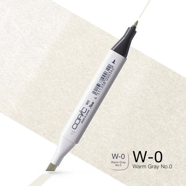 COPIC Marker Classic 20075108 W-0 - Warm Grey No.0