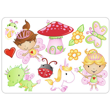 URSUS Chablon Set 1 Princess 44100001 26.8x18.9x0.2cm 6 pcs.