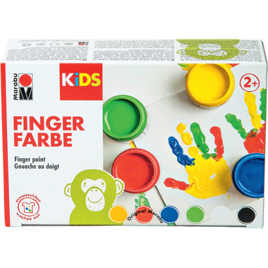 MARABU Kids Fingerfarben 030300081 6 Farben