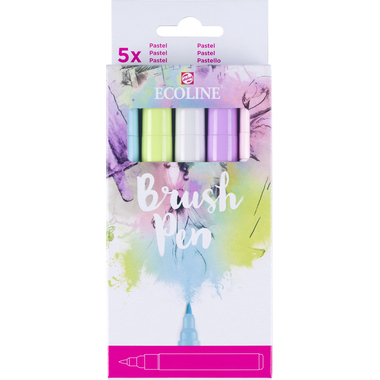 TALENS Ecoline Brush Pen Set 11509931 pastel 5 Stück