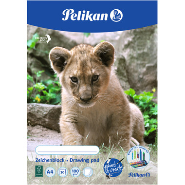 PELIKAN Zeichenblock A4 C4/20 20 Blatt 20 Blatt