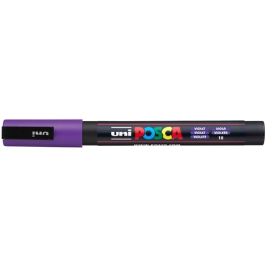 POSCA Marker 0.9-1.3mm PC-3M VIOLET violett, Rundspitze