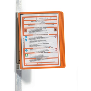 DURABLE Vario Magnet Wall, 5 Sherpa A4 591409 Set, arancione